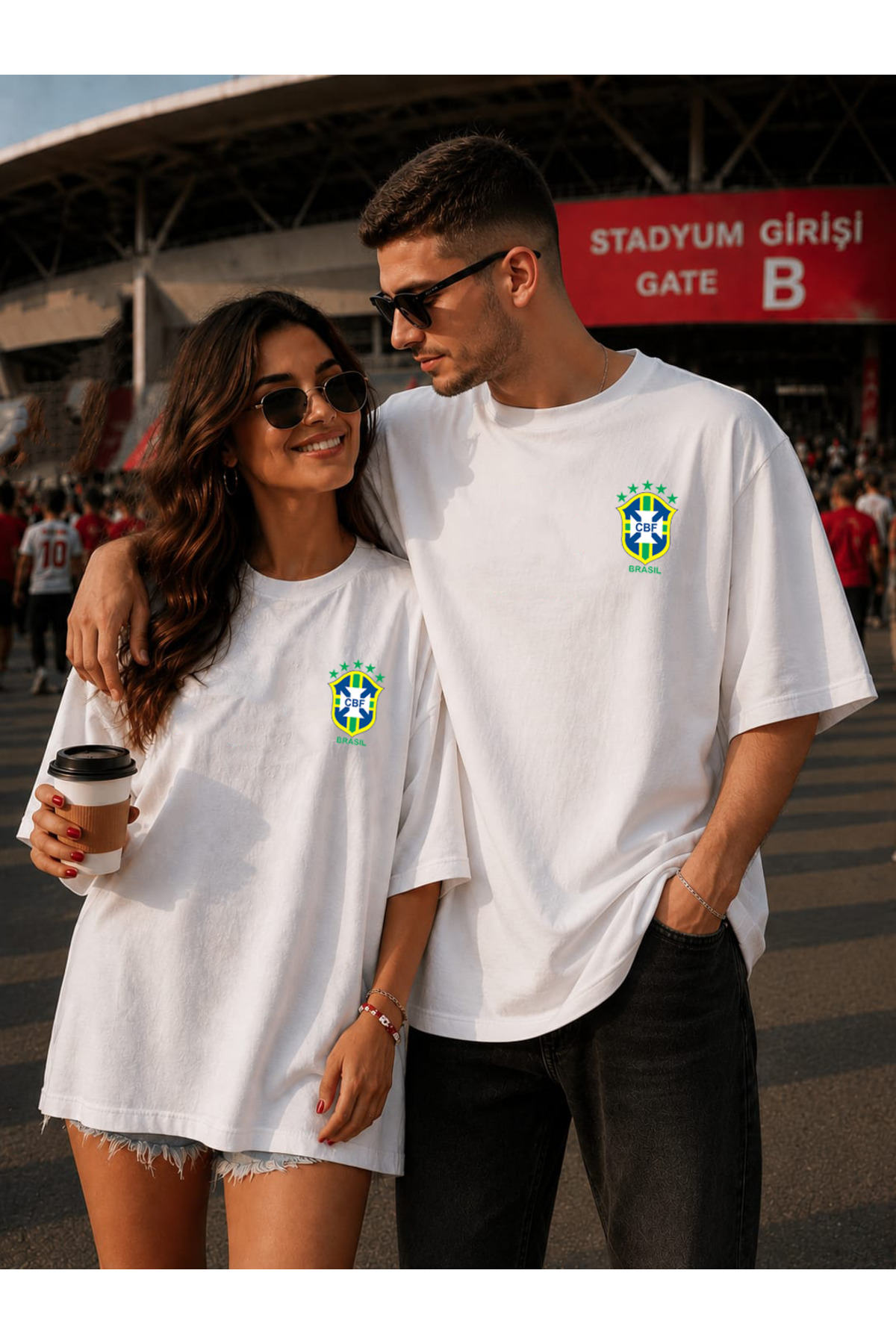 Unisex Brezilya Temalı Oversize Tişört 0 Pamuk Sevgili Kombini Taraftar Tişörtü Rahat Kalıp Günlük Kullanım Streetwear 2XS XS S M L XL 2XL 3XL 4XL 5XL 6XL 7XL 8XL 9XL