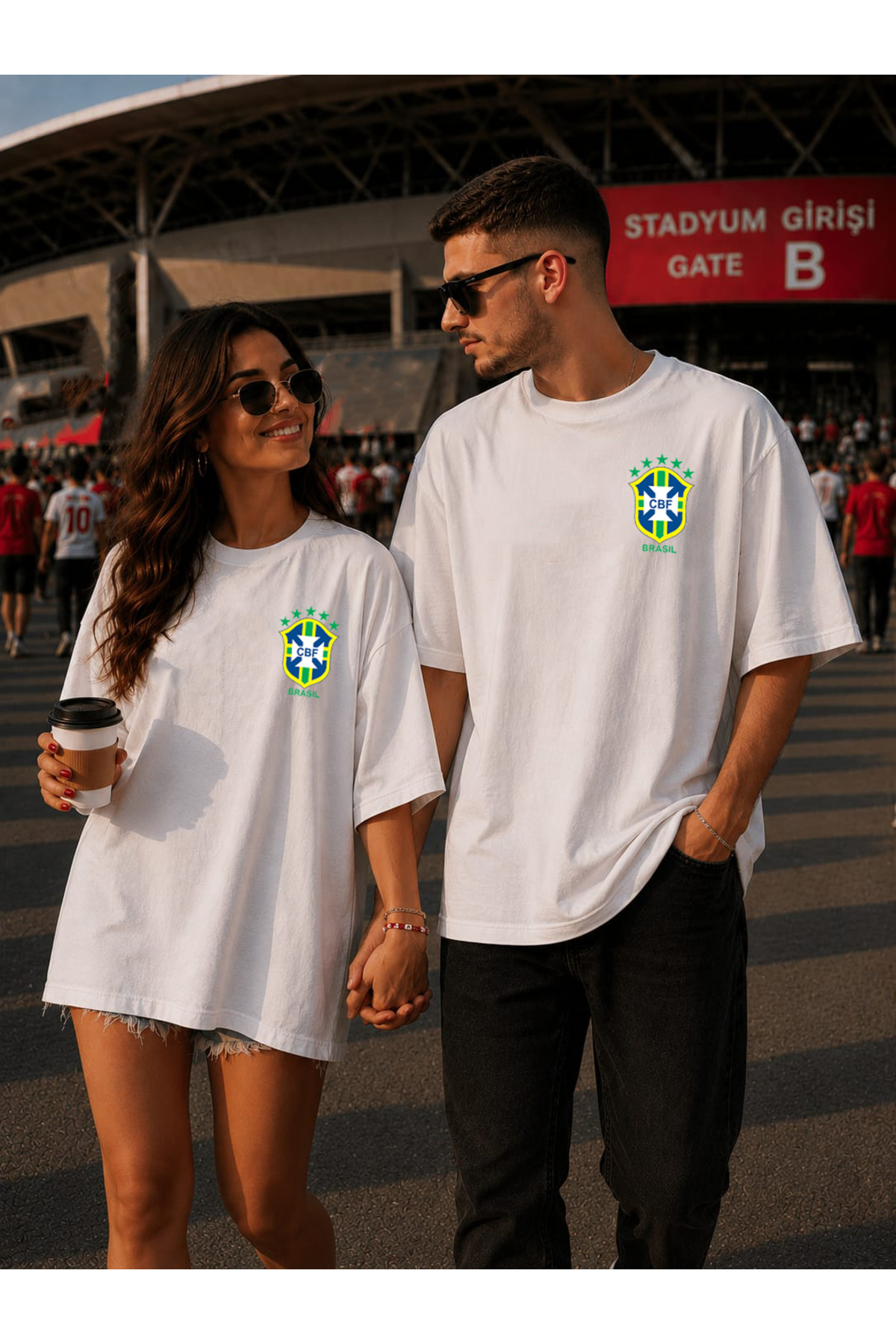 Unisex Brezilya Temalı Oversize Tişört 0 Pamuk Sevgili Kombini Taraftar Tişörtü Rahat Kalıp Günlük Kullanım Streetwear 2XS XS S M L XL 2XL 3XL 4XL 5XL 6XL 7XL 8XL 9XL - الصورة 3