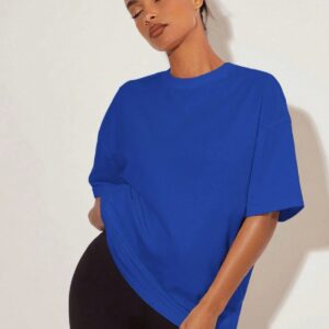Unisex Oversize Düz Basic Tişört 0 Pamuk Rahat Kalıp Minimal Tasarım Günlük Kullanım Streetwear 2XS XS S M L XL 2XL 3XL 4XL 5XL 6XL 7XL 8XL 9XL