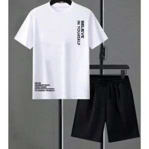 Erkek Oversize 0 Pamuk Şortlu Takım Rahat Urban Tarz
