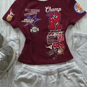 -Kadın Crop T-Shirt Modern Kesim Esnek Kumaş Şık ve Rahat