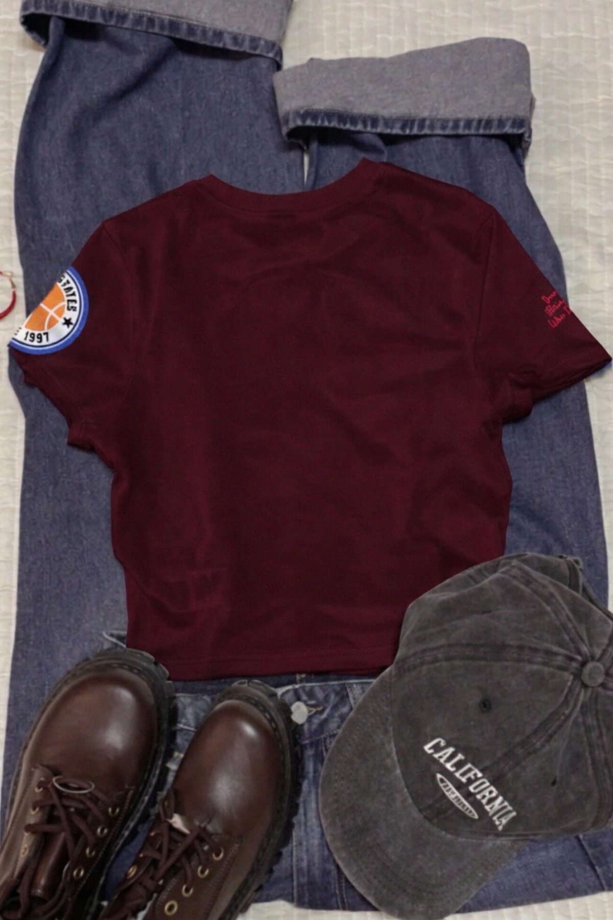 -Kadın Crop T-Shirt Modern Kesim Esnek Kumaş Şık ve Rahat - الصورة 2