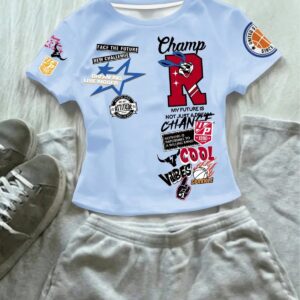 -Kadın Crop T-Shirt Modern Kesim Esnek Kumaş Şık ve Rahat