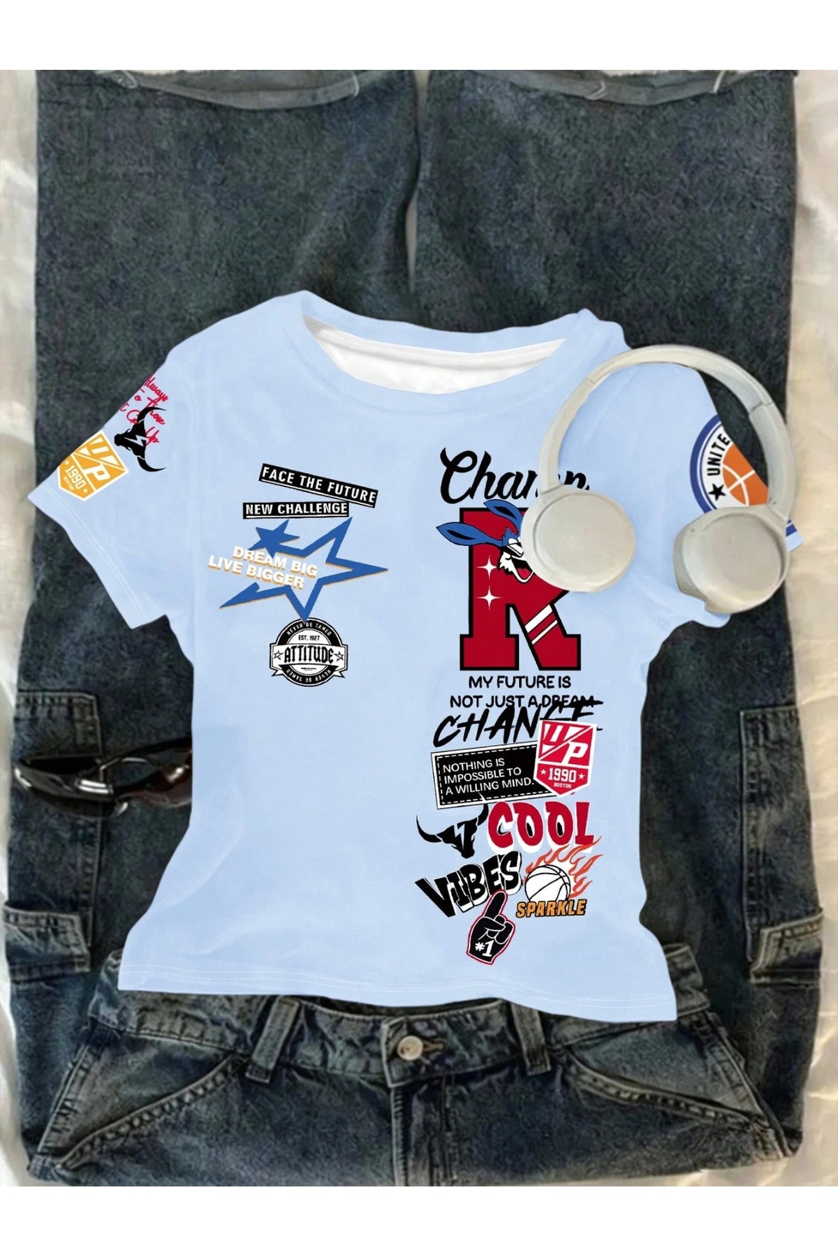 -Kadın Crop T-Shirt Modern Kesim Esnek Kumaş Şık ve Rahat - الصورة 2
