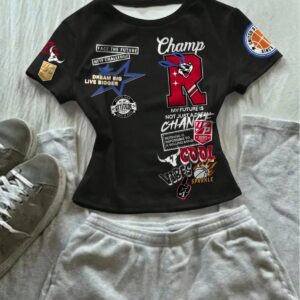 -Kadın Crop T-Shirt Modern Kesim Esnek Kumaş Şık ve Rahat
