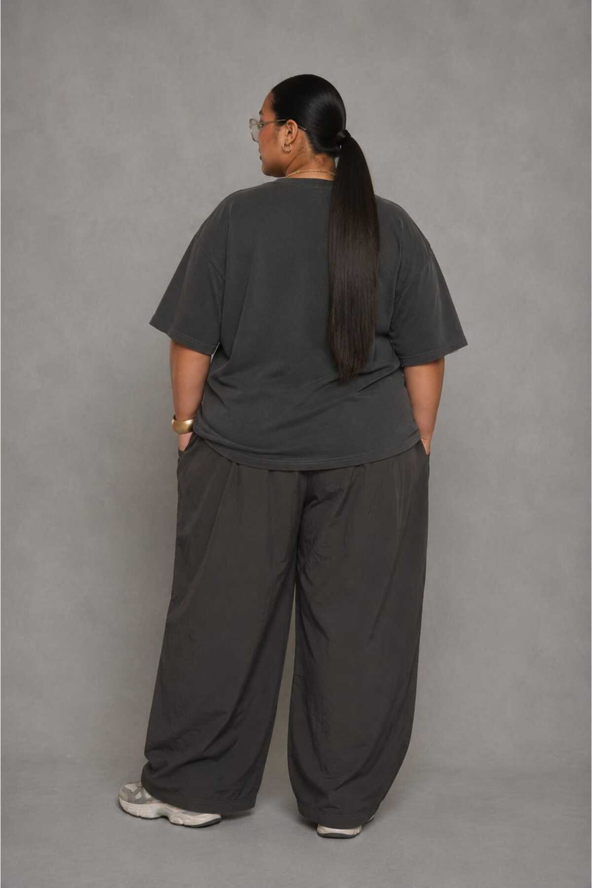 Büyük Beden Kadın Oversize 97 Baskılı Basic Tişört Bisiklet Yaka Kısa Kollu Rahat Günlük Salaş Tişört L XL 2XL 3XL 4XL 5XL 6XL 7XL 8XL 9XL - الصورة 4