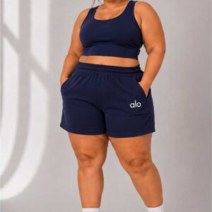 Kadın Büyük Beden Basic Şort Yüksek Bel Cepli Günlük Spor Şort Rahat Kesim L XL 2XL 3XL 4XL 5XL 6XL 7XL 8XL 9XL