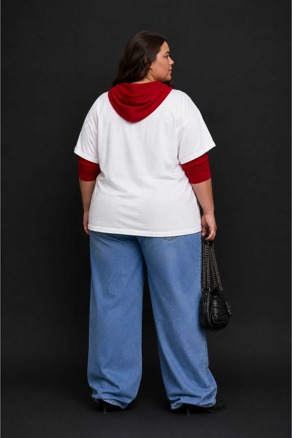 Büyük Beden Kadın Oversize Jennie Baskılı Basic Tişört Bisiklet Yaka Kısa Kollu Rahat Günlük Tişört L XL 2XL 3XL 4XL 5XL 6XL 7XL 8XL 9XL - الصورة 4