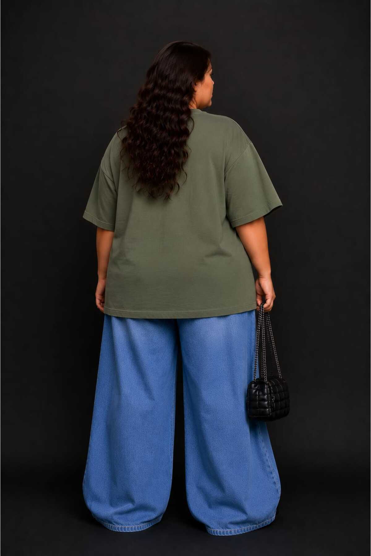 Büyük Beden Kadın Oversize Jennie Baskılı Basic Tişört Bisiklet Yaka Kısa Kollu Rahat Günlük Tişört L XL 2XL 3XL 4XL 5XL 6XL 7XL 8XL 9XL - الصورة 3